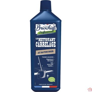 NETTOYANT POUR CARRELAGE 1 LITRE AU SAVON NOIR CERTIFIÉ ECOCERT BRIOCHIN PROFESSIONNEL