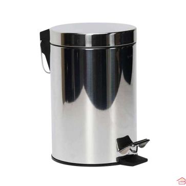 POUBELLE À PÉDALE 20 LITRES EN ACIER INOXYDABLE