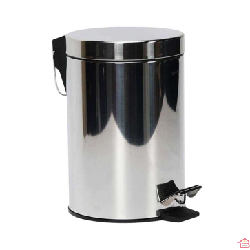 POUBELLE À PÉDALE 30 LITRES EN ACIER INOXYDABLE AVEC SEAU INTÉRIEUR EN PLASTIQUE