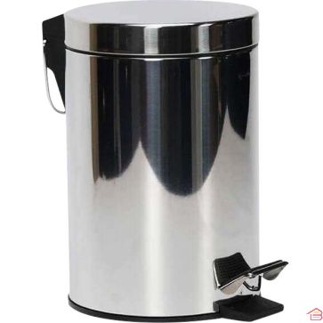 POUBELLE À PÉDALE EN ACIER INOXYDABLE 40 LITRES AVEC SEAU INTÉRIEUR AMOVIBLE