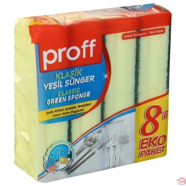 ÉPONGE POUR LAVE VAISSELLE 8 PIÈCES PROFF