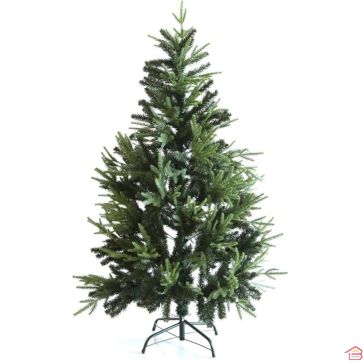 SAPIN VERT QUÉBEC EN PVC 210 CM PIED EN MÉTAL 923 TÊTES