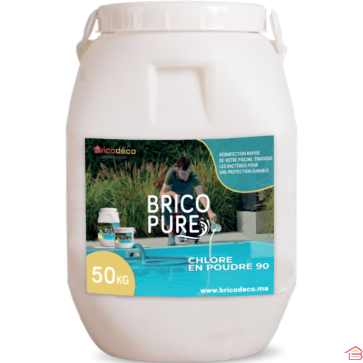 CHLORE EN POUDRE 90° 50 KG BRICOPURE
