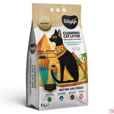 LITIÈRE POUR CHAT SAVON DE MARSEILLE KITTYLIFE CLUMPING 5 L