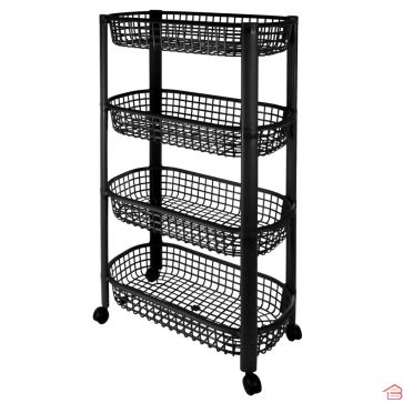 CHARIOT DE MÉNAGE ROULANT À 4 NIVEAUX SAINT MARIN