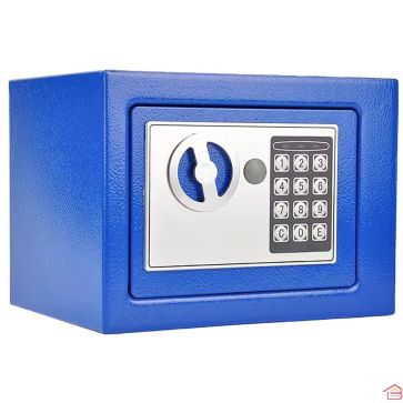 COFFRE FORT BLEU MINI FERRI 17X23X17 CM