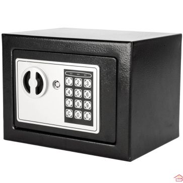 COFFRE FORT NOIR MINI FERRI 17X23X17 CM