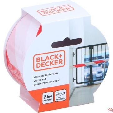 BANDE D'AVERTISSEMENT 25 M 48 MM BLACK & DECKER