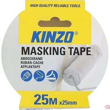 RUBAN DE MASQUAGE 25MM X 25M KINZO