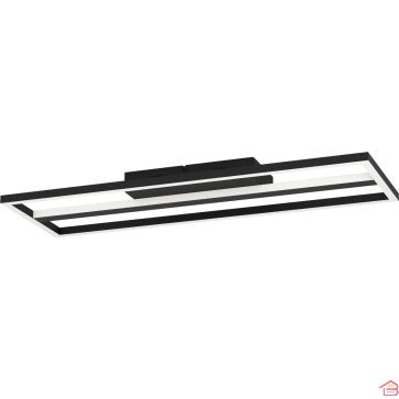 PLAFONNIER EN ALUMINIUM ET ACIER NOIR CALAGRANO-Z