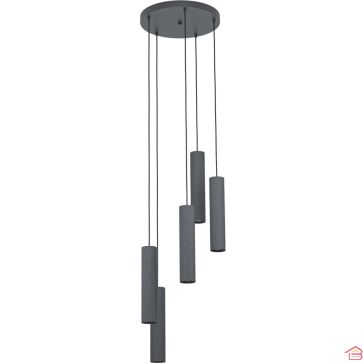 SUSPENSION LED DESIGN ACIER GRIS ANTHRACITE ET TERAZZO MENTALONA EGLO