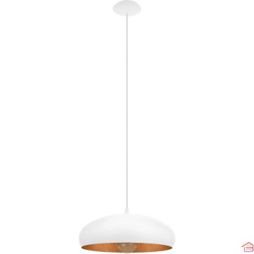 SUSPENSION EN ACIER BLANC ET CUIVRE MOGANO 1 EGLO