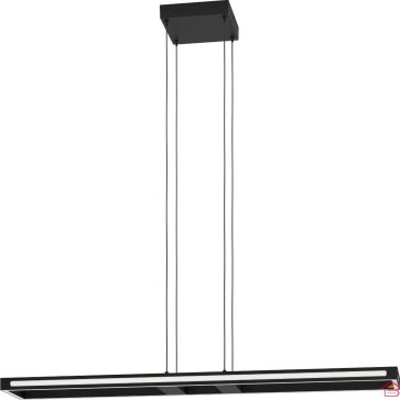 SUSPENSION EN ALUMINIUM ET ACIER NOIR LED SALVILANAS-Z EGLO
