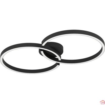 PLAFONNIER LED RGB NOIR AMANDOLO EGLO