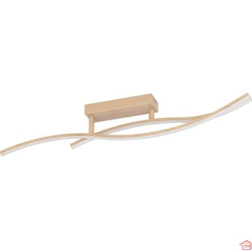 PLAFONNIER LED EFFET BOIS/BLANC GRISOLIA EGLO