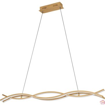 SUSPENSION LED MARRON CLAIR LASANA 4 EGLO