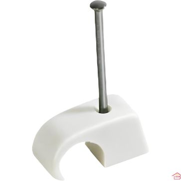 SACHET DE 25 CLIP EN NYLON BLANC MULTIDIAMÈTRE 4-6 MM