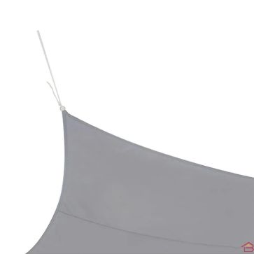 VOILE D’OMBRAGE RECTANGULAIRE GRIS CLAIR 3X2 M POLYESTER 160 GR/M²
