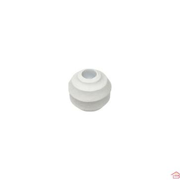 BOUGEOIR ROND EN POLYRÉSINE POUR BOUGIE CIERGE 7X7X6.5 CM
