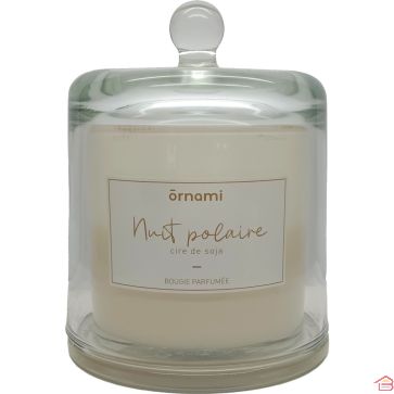 BOUGIE CLOCHE PARFUMÉE 190GR NUIT POLAIRE 10.7X14 CM