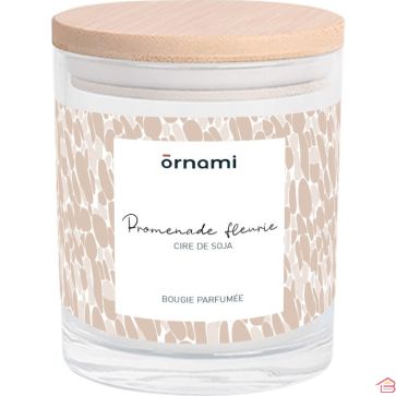 BOUGIE PARFUMÉE 280 GR PROMENADE FLEURIE 9X11 CM