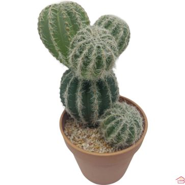 PLANTE ARTIFICIELLE CACTUS BOULES 13X13X26 CM
