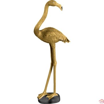 FLAMANT ROSE EN POLYRÉSINE 30X10X6 CM
