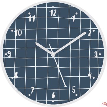 HORLOGE EN PLASTIQUE 25X4 CM