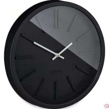 HORLOGE KARL EN PLASTIQUE NOIR 35.5X4.8 CM