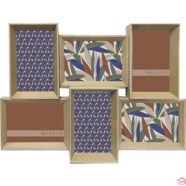 MULTIVUE 6 VUES BICOLORE 42X30X3 CM
