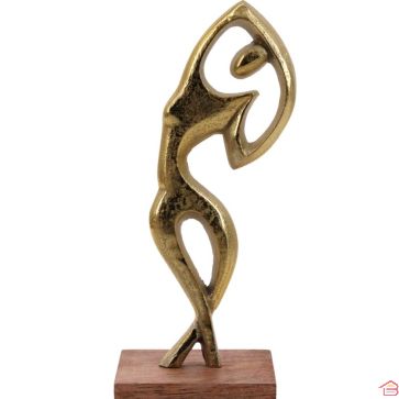 SILHOUETTE DANSEUSE EN ALUMINIUM 25X10X10 CM