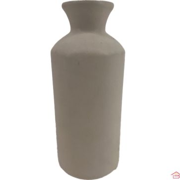 VASE EN CÉRAMIQUE GRIS 20X8 CM