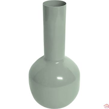VASE EN MÉTAL VERT 10.5X23.5 CM