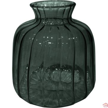 VASE SPRING EN VERRE STRIÉ 10X10 CM