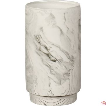 VASE TUBE EN CÉRAMIQUE EFFET MARBRE