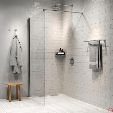 PAROI DE DOUCHE ITALIENNE 100X190 CM EN VERRE TREMPÉ