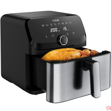 FRITEUSE SANS HUILE 7,5 L EASY FRY MEGA EN ACIER INOXYDABLE TEFAL POUR CUISINE SAINE ET RAPIDE