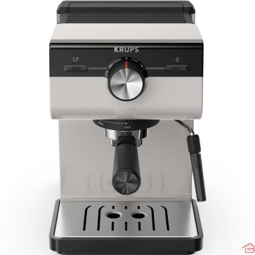 CAFETIÈRE EXPRESSO MANUELLE KRUPS AUTHENTIC S&P GRIS 15 BARS AVEC BUSE VAPEUR ET RÉSERVOIR 2L