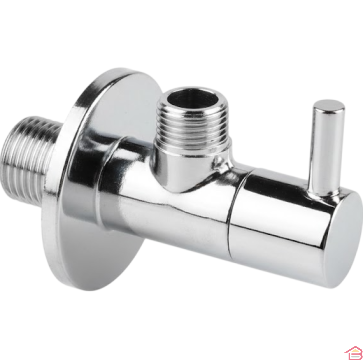 ROBINET D’ARRÊT ÉQUERRE POUR INSTALLATION SANITAIRE ENTRÉE 1/2 SORTIE 3/4 MODÈLE CF3909