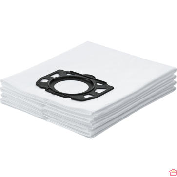 LOT DE 4 SACS FILTRES ASPIRATEUR KARCHER EN OUATE TRIPLE ÉPAISSEUR POUR MODÈLES WD 4 WD 5 WD 6