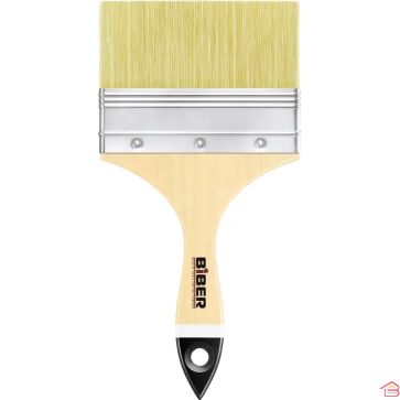 PINCEAU DE PEINTURE À POILS NATURELS AVEC MANCHE EN BOIS LARGEUR 4 POUCES 100 MM