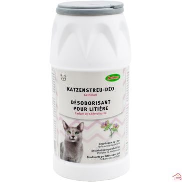 DÉSODORISANT POUR LITIÈRE PARFUM CHÈVREFEUILLE POUR CHAT 425 G BUBIMEX