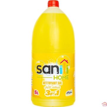 NETTOYANT SOLS PARFUM CITRON 5 LITRES MULTI USAGES DÉSINFECTANT ET DÉSODORISANT