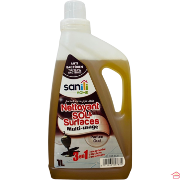 NETTOYANT SOLS PARFUM OUD 1 LITRE MULTI USAGES DÉSINFECTANT DÉSODORISANT ANTIBACTÉRIEN
