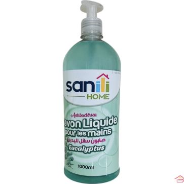 SAVON LIQUIDE POUR LES MAINS EUCALYPTUS 1 LITRE SANILI HOME PH NEUTRE ANTIBACTÉRIEN