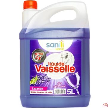 LIQUIDE VAISSELLE LAVANDE 5 LITRES NETTOYANT DÉGRAISSANT PARFUMÉ
