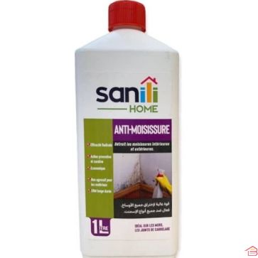ANTI-MOISISSURES PRÊT À L’EMPLOI FLACON 1 LITRE POUR MURS JOINTS ET SURFACES INTÉRIEURES