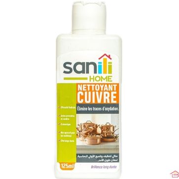 NETTOYANT CUIVRE SANILI 125 ML POUR ENTRETIEN ET BRILLANCE DU CUIVRE