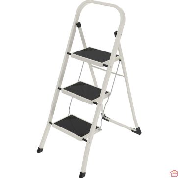 ESCABEAU 3 MARCHES AVEC TAPIS ANTIDÉRAPANT EN ACIER SONECOL