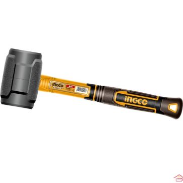 MASSETTE EN CAOUTCHOUC 220G MANCHE FIBRE DE VERRE INGCO